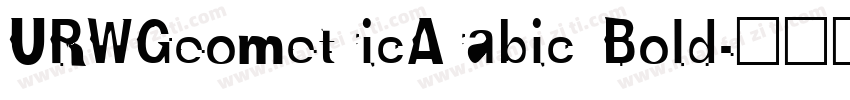 URWGeometricArabic Bold字体转换